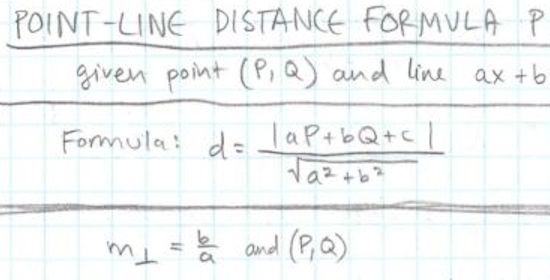 Proving the Point-Line Distance Formula