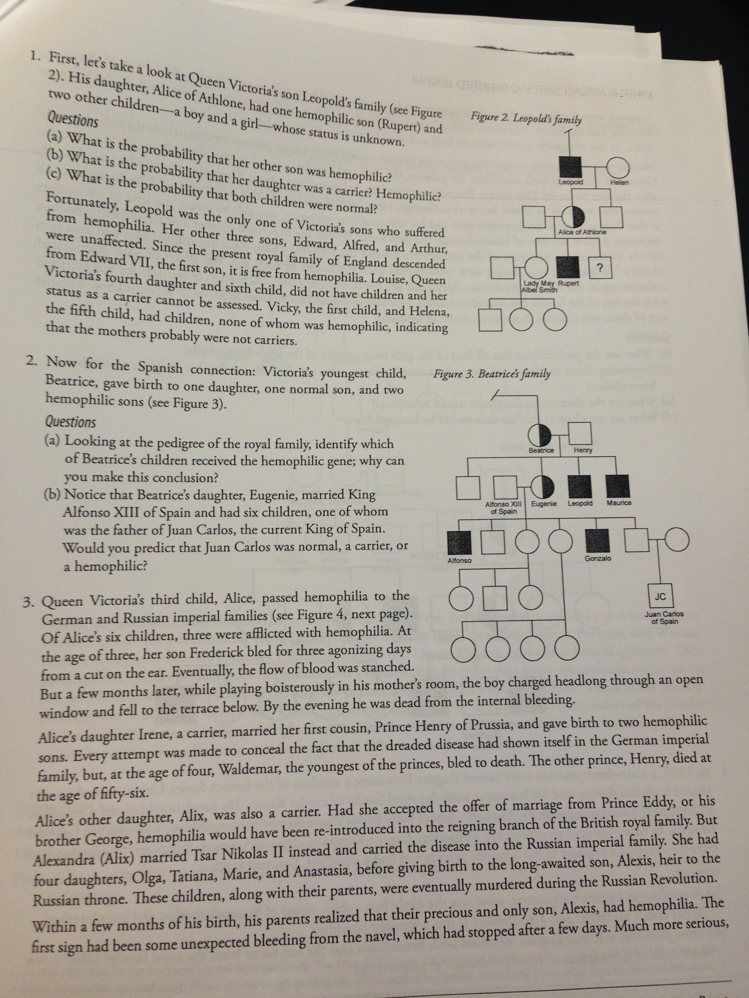 Hemophilia The Royal Disease Case Study Katherine B Gleason