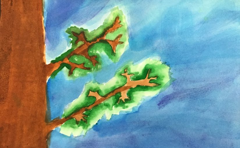 Botanical Water Painting: The Tree